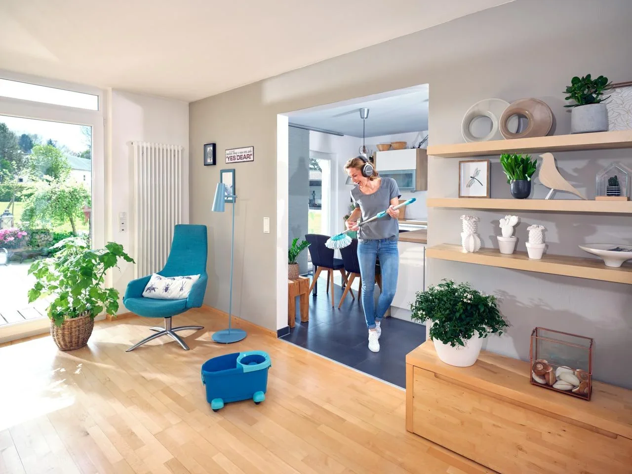 Set Clean Twist Disc Mop Ergo Mobile - 3