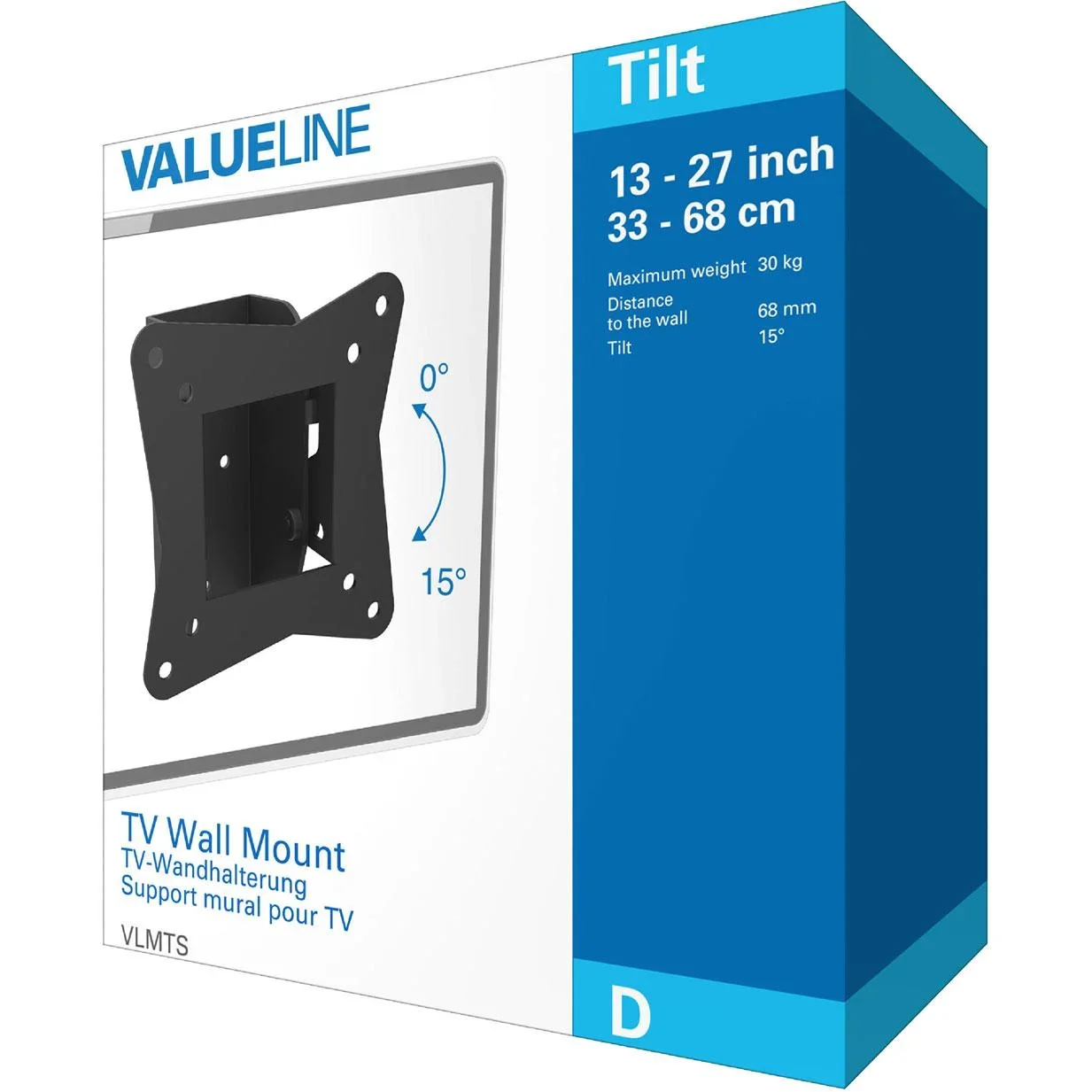 TV-Wandhalterung Neigung 13 - 27 " 30 kg - 1