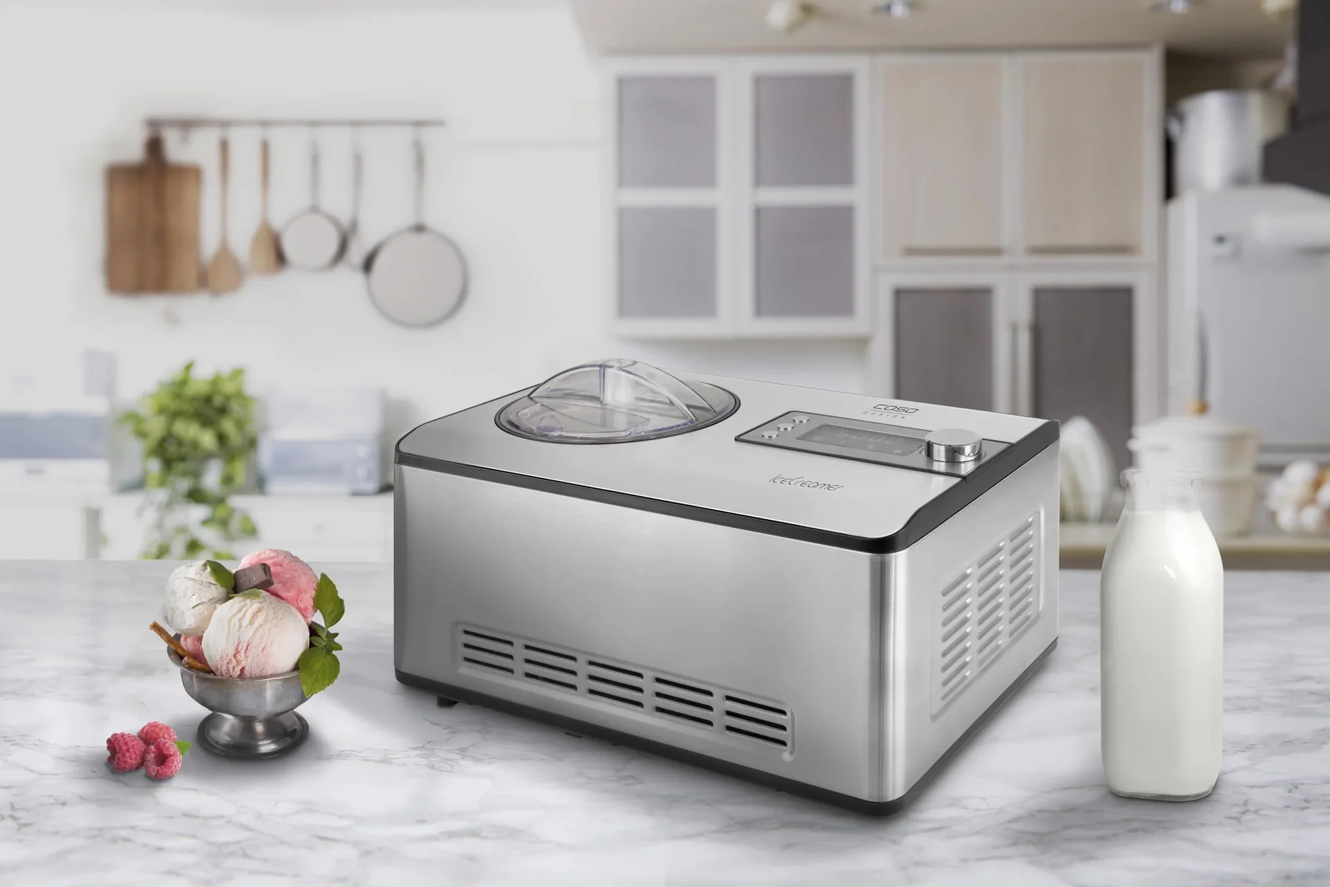IceCreamer Eismaschine 2 Liter - Kompressor-Eismaschine 180 Watt - 0