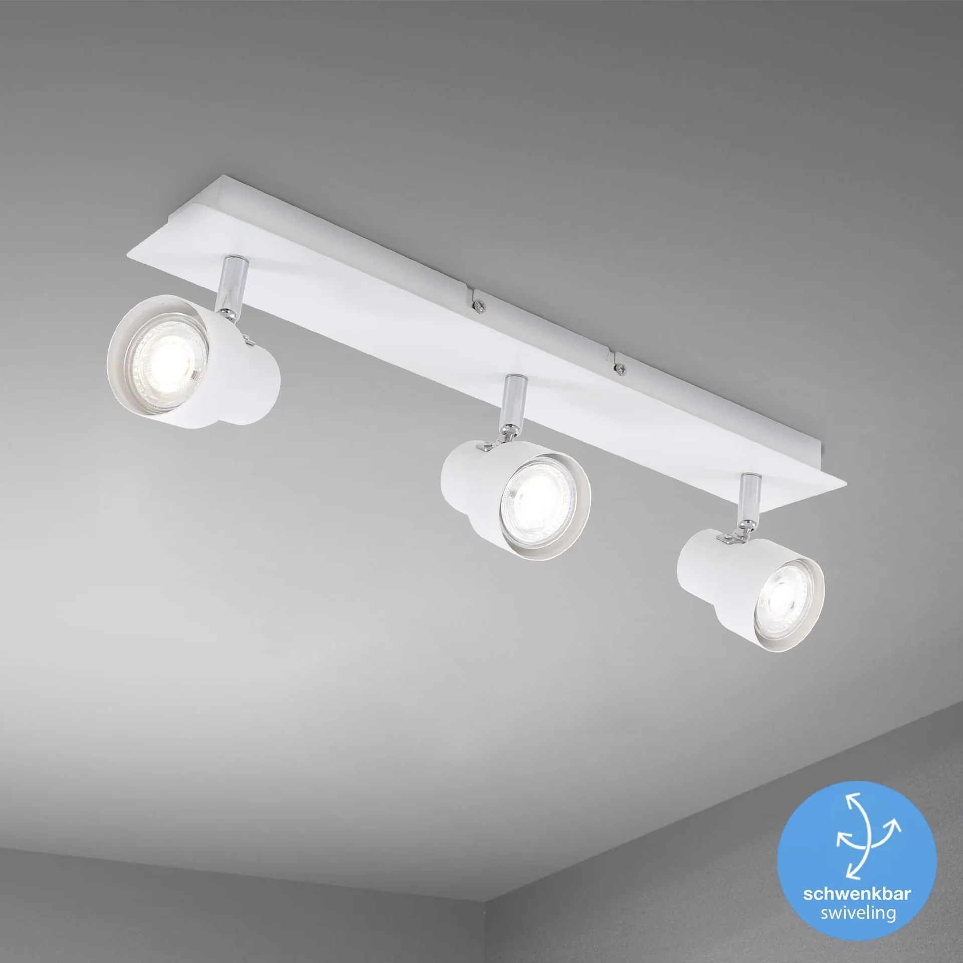 LED Deckenleuchte, 1380 Lumen, 15 Watt, GU10, weiß - 3