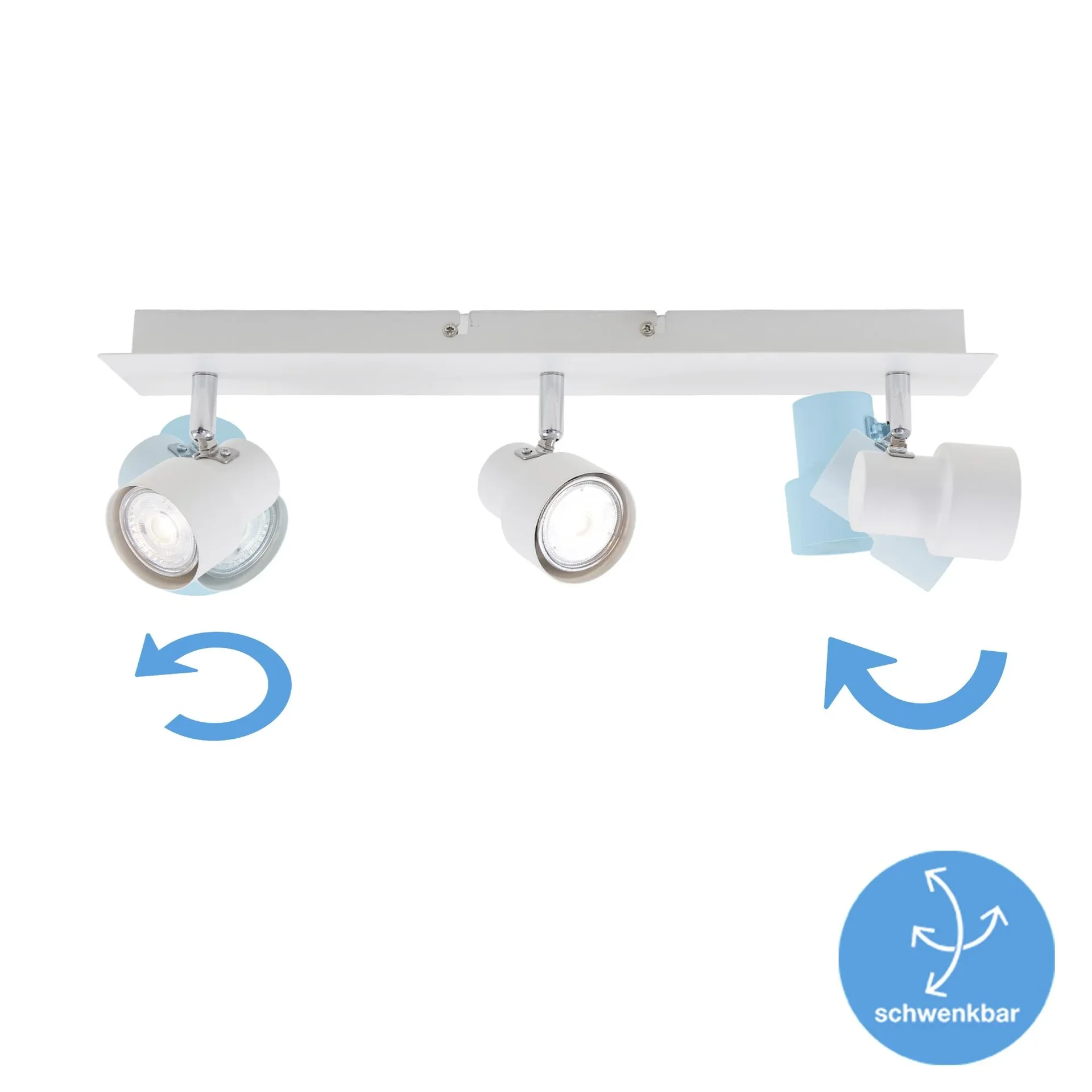 LED Deckenleuchte, 1380 Lumen, 15 Watt, GU10, weiß - 4