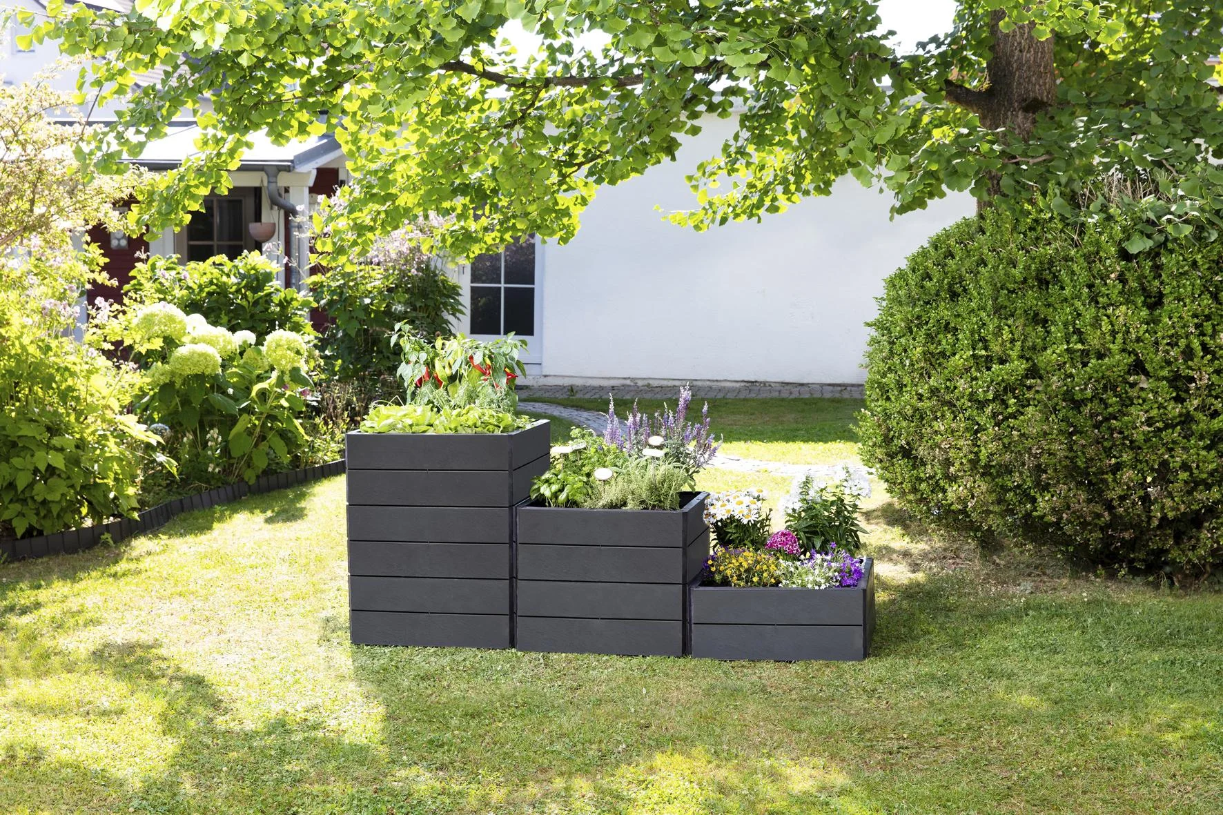 Hochbeet-System Stone "Ergo Quadro", Größe L - 0