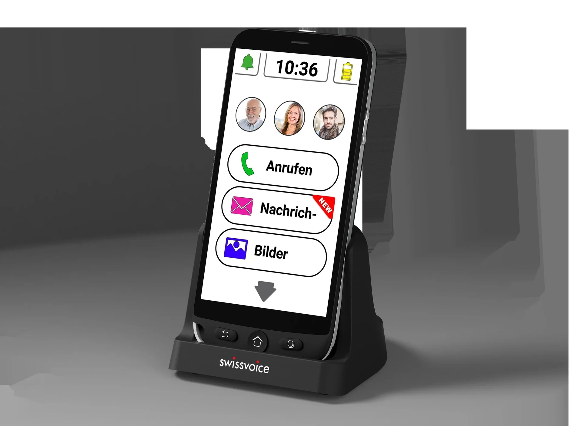 Smartphone mit SOS Taste und 3 Bildschnellwahl-Button - 5