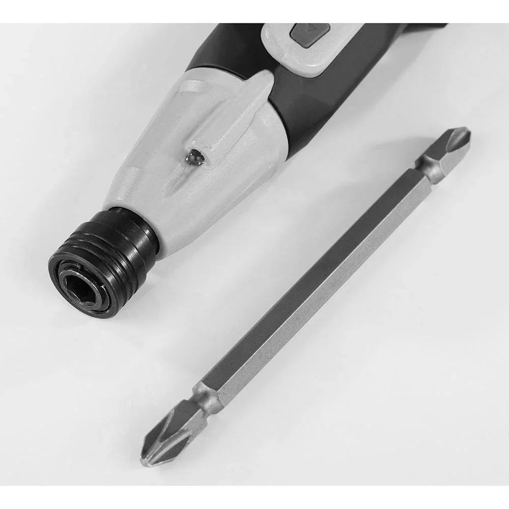 KOMPAKTER GRIFF 3,6V LI-ION SCHRAUBENDREHER MIT LED-LAMPE UND USB-LADEKABEL - 0