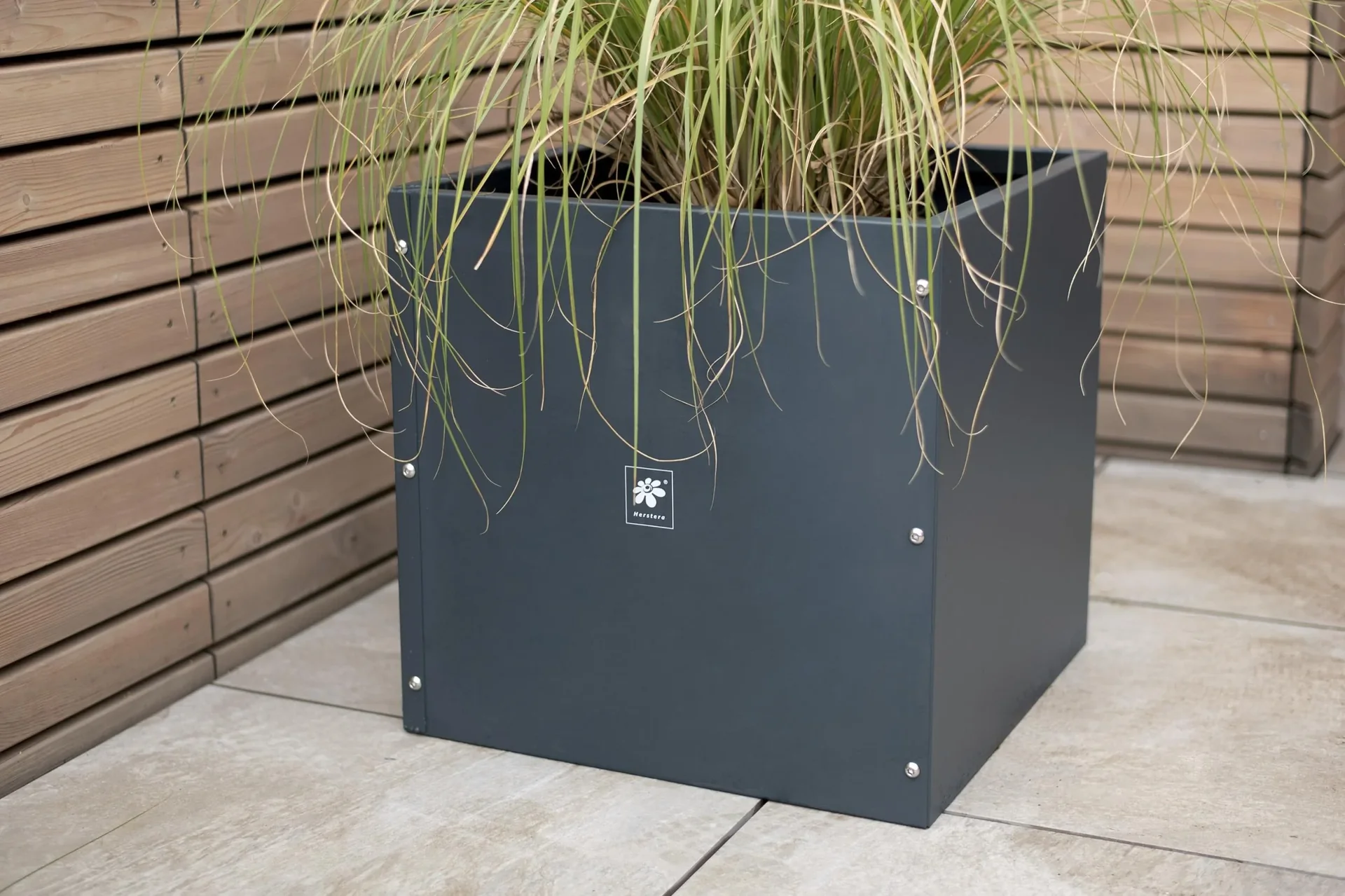 Metall Hochbeet Pflanzkasten 50x50x50 cm Anthrazit - 0