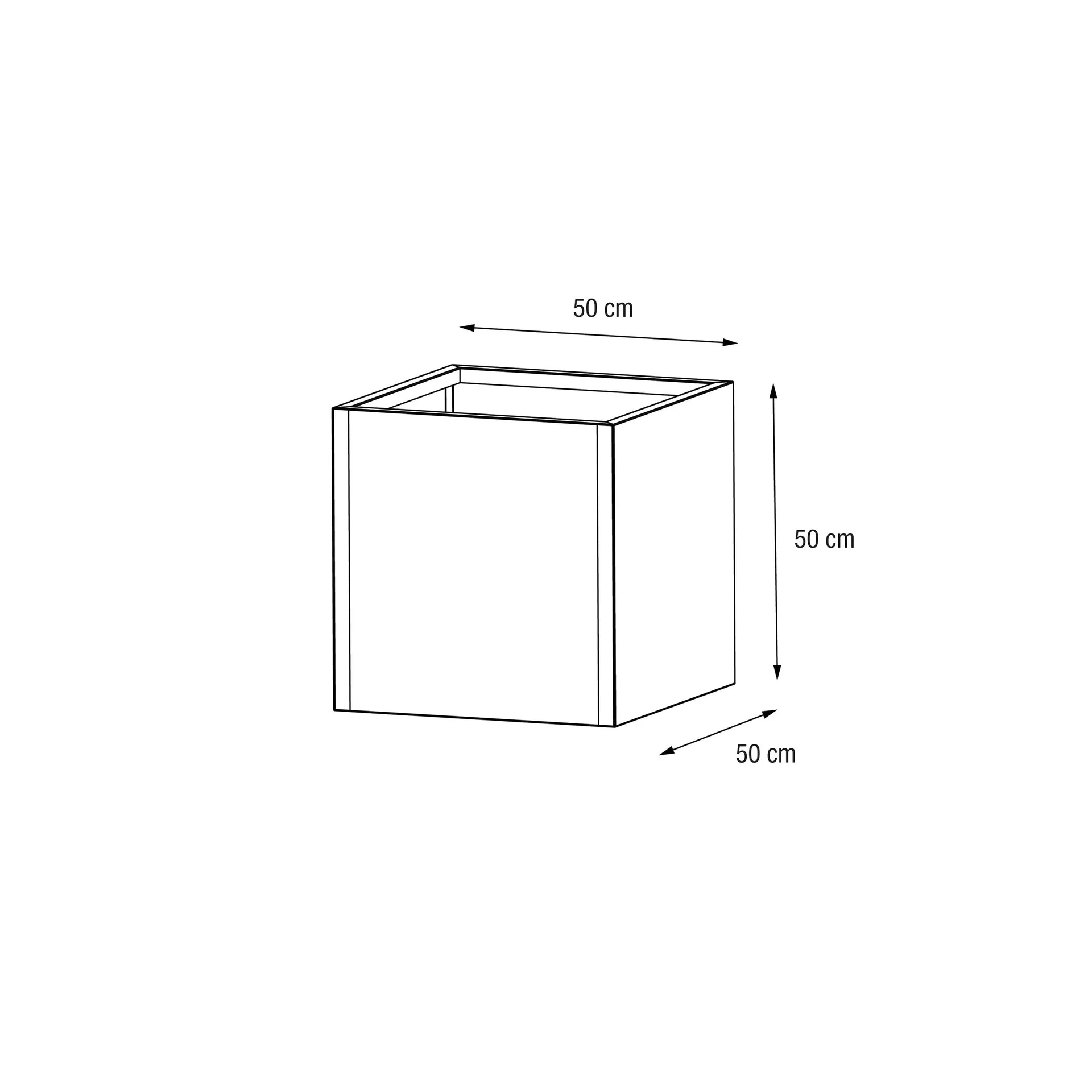 Metall Hochbeet Pflanzkasten 50x50x50 cm Anthrazit - 2