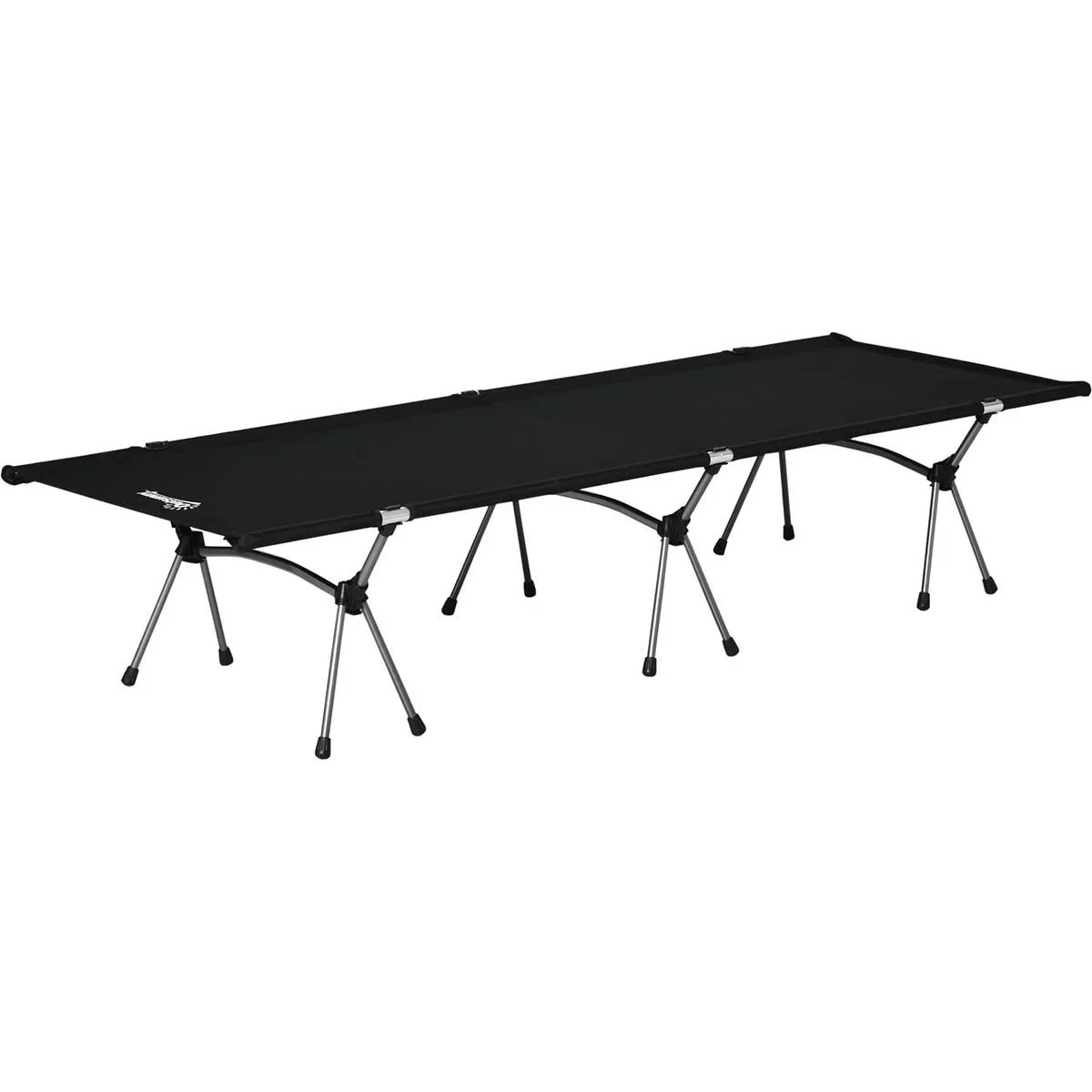 Campingbett bis 150kg schwarz 190 x 65 x 38 cm - 1