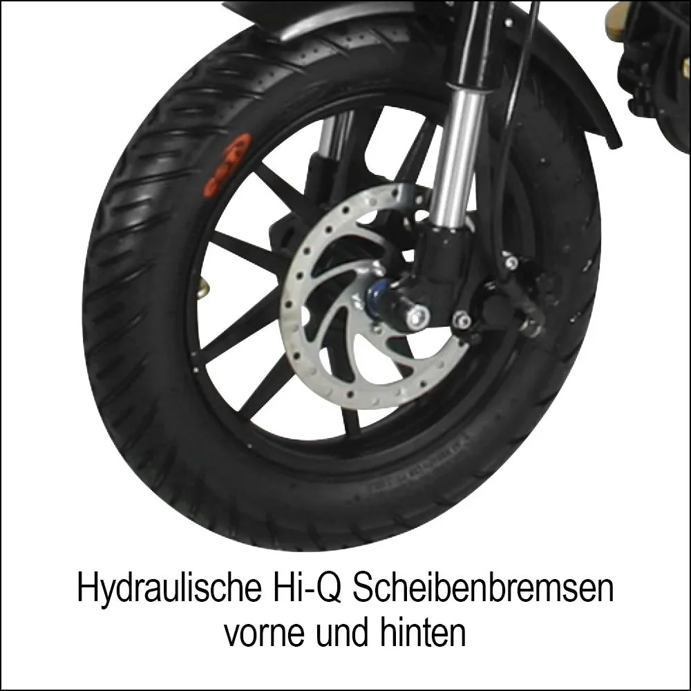 E-Roller "Revoluzzer" Basic 45 km/h schwarz - 6