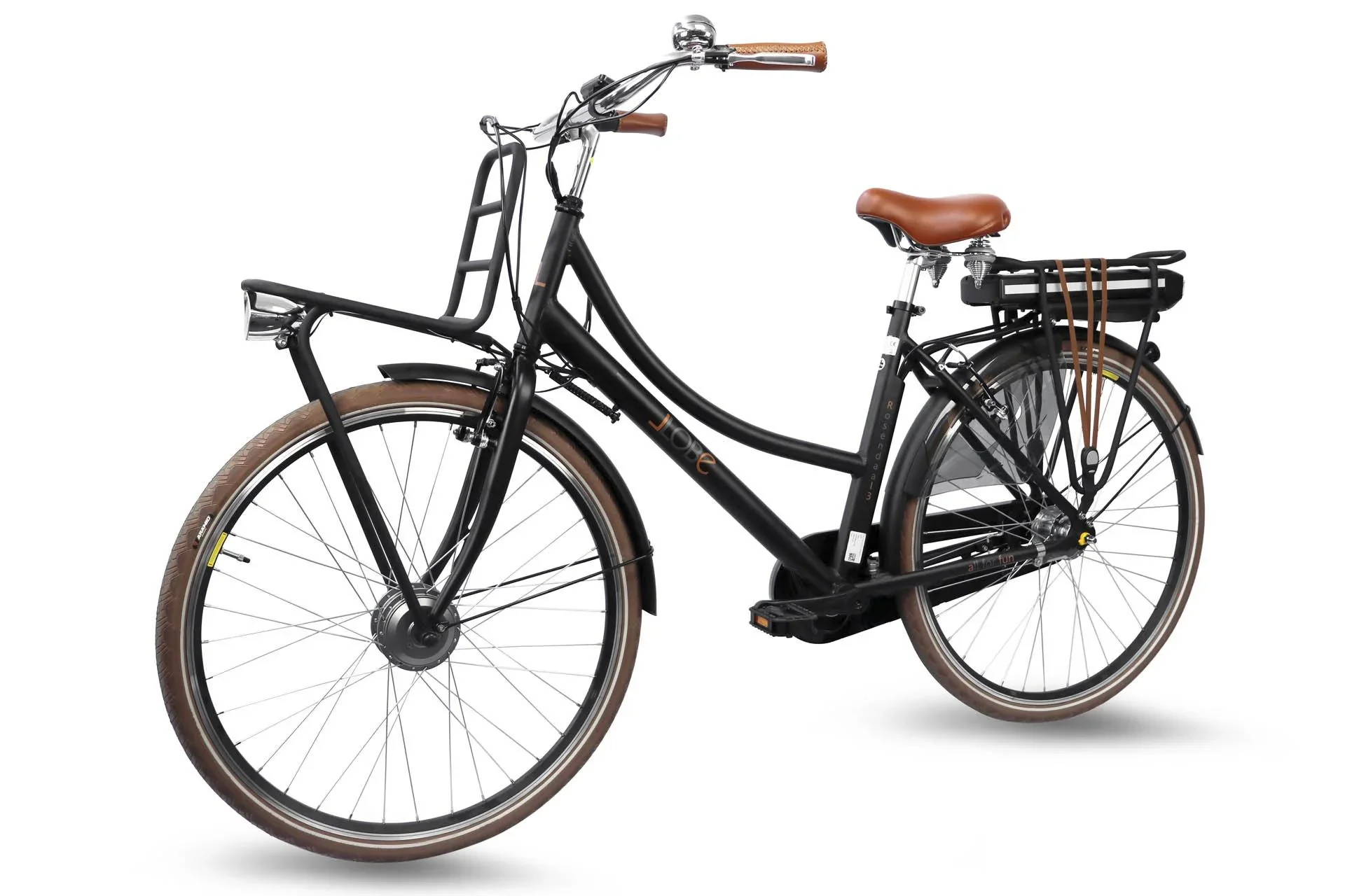 Damen City E-Bike, 28 Zoll, Rahmenhöhe 50 cm, 7-Gang Nabenschaltung, schwarz, Rosendaal 3 Lady, 13Ah - 0