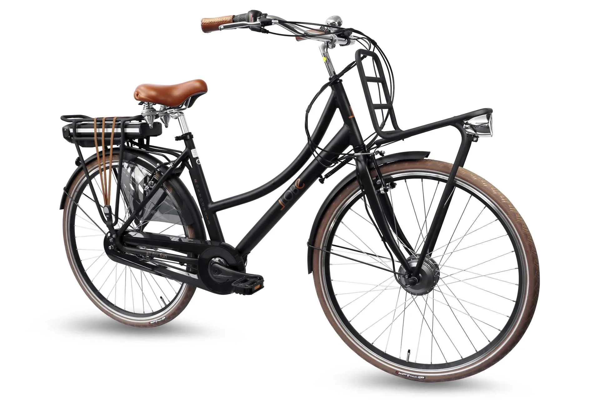 Damen City E-Bike, 28 Zoll, Rahmenhöhe 50 cm, 7-Gang Nabenschaltung, schwarz, Rosendaal 3 Lady, 13Ah - 4