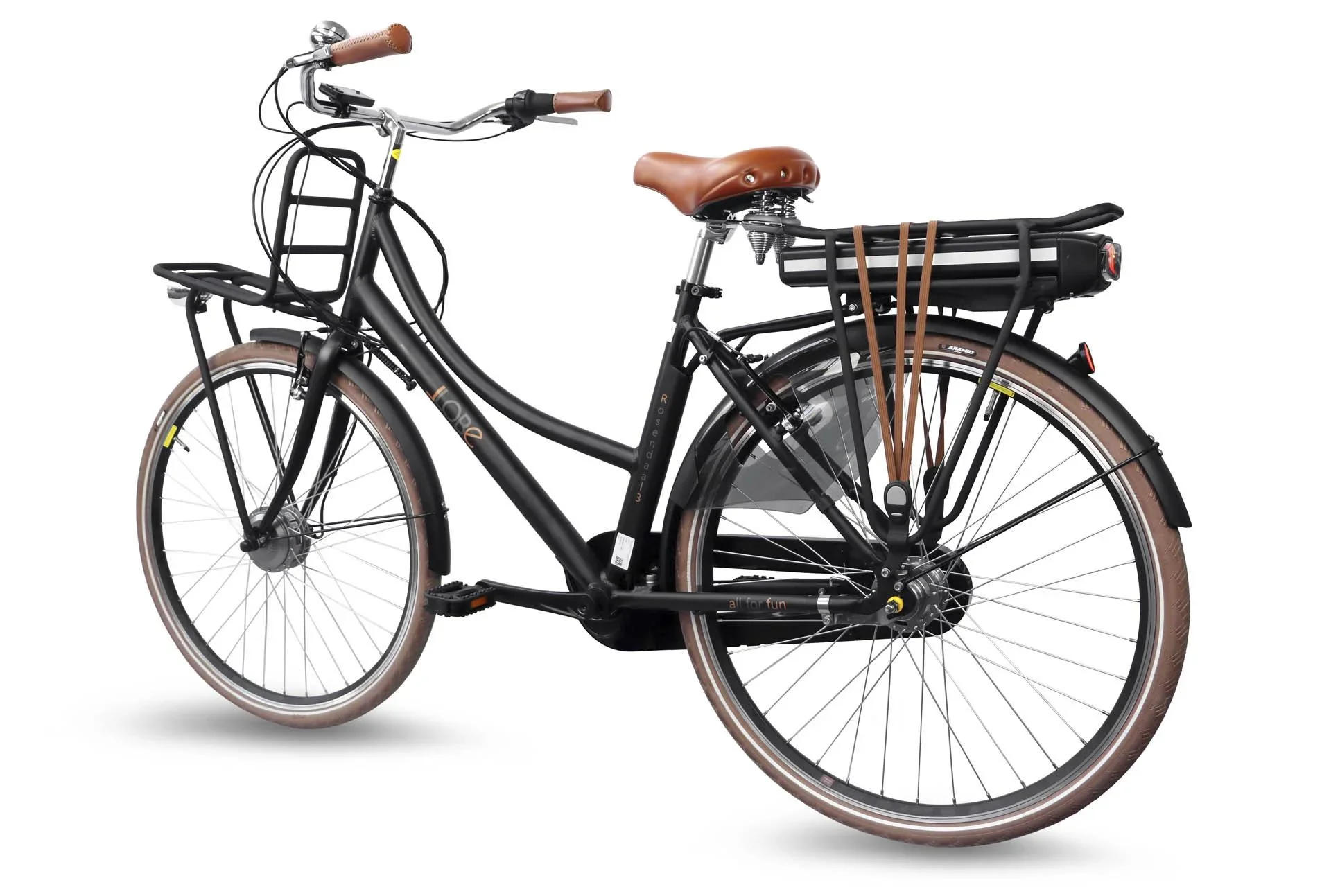 Damen City E-Bike, 28 Zoll, Rahmenhöhe 50 cm, 7-Gang Nabenschaltung, schwarz, Rosendaal 3 Lady, 13Ah - 7