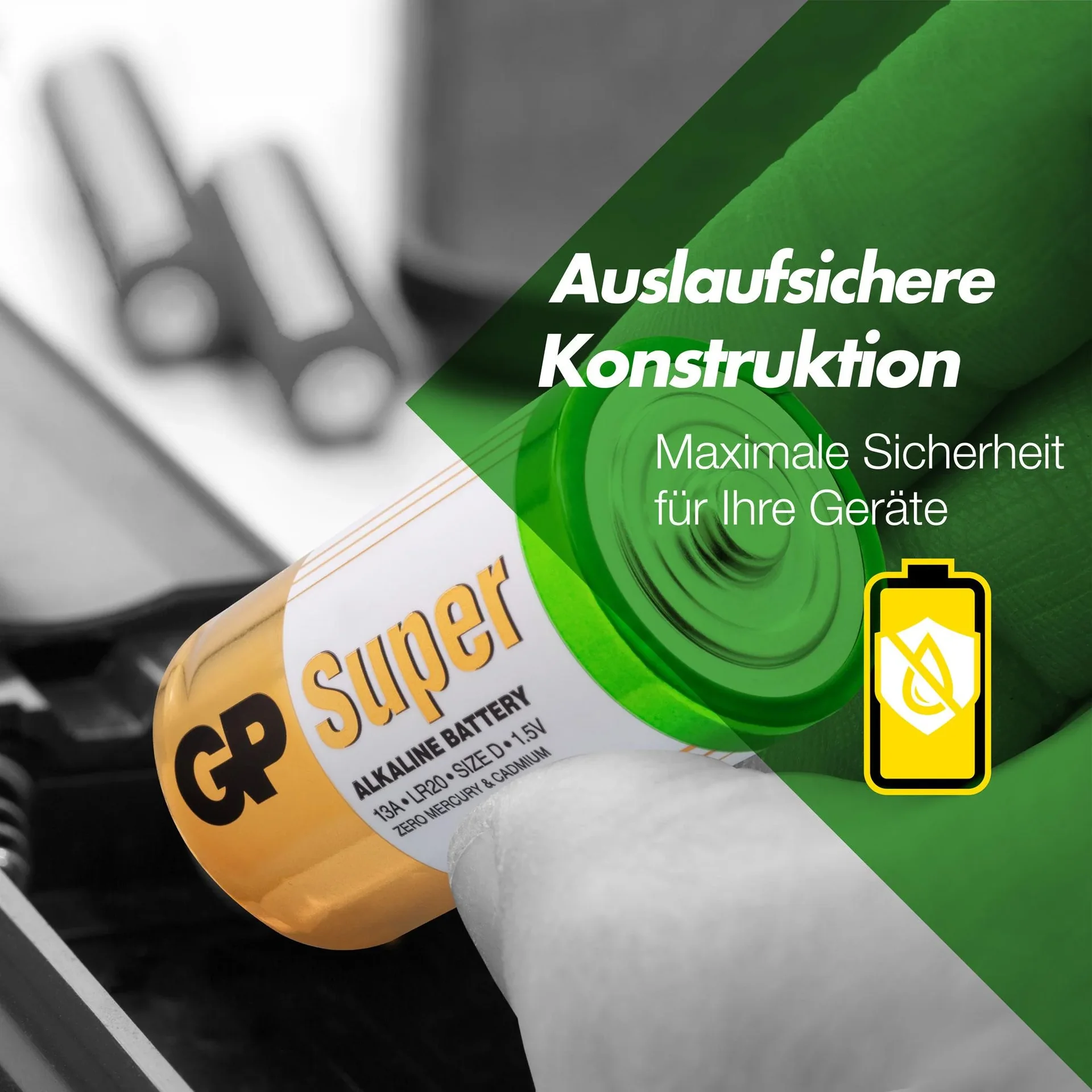 SUPER Mono D Alkaline Batterien - 2 Stück - 1
