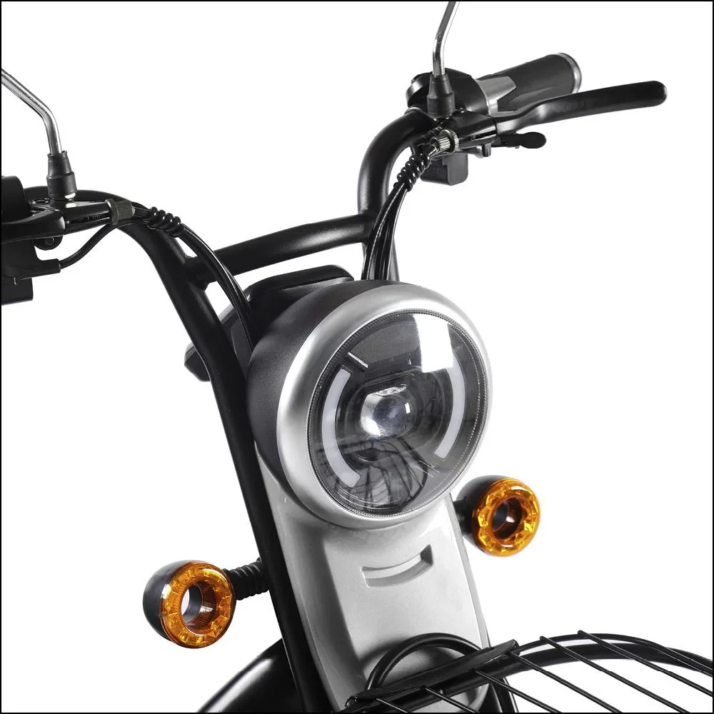 3-Rad E-Mobil Bari 6 km/h: 48V/20Ah Blei-Gel, blau - 2