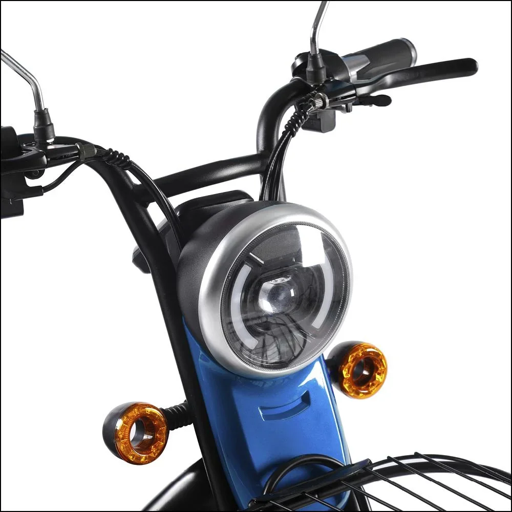 3-Rad E-Mobil Bari 6 km/h: 48V/20Ah Blei-Gel, blau - 5