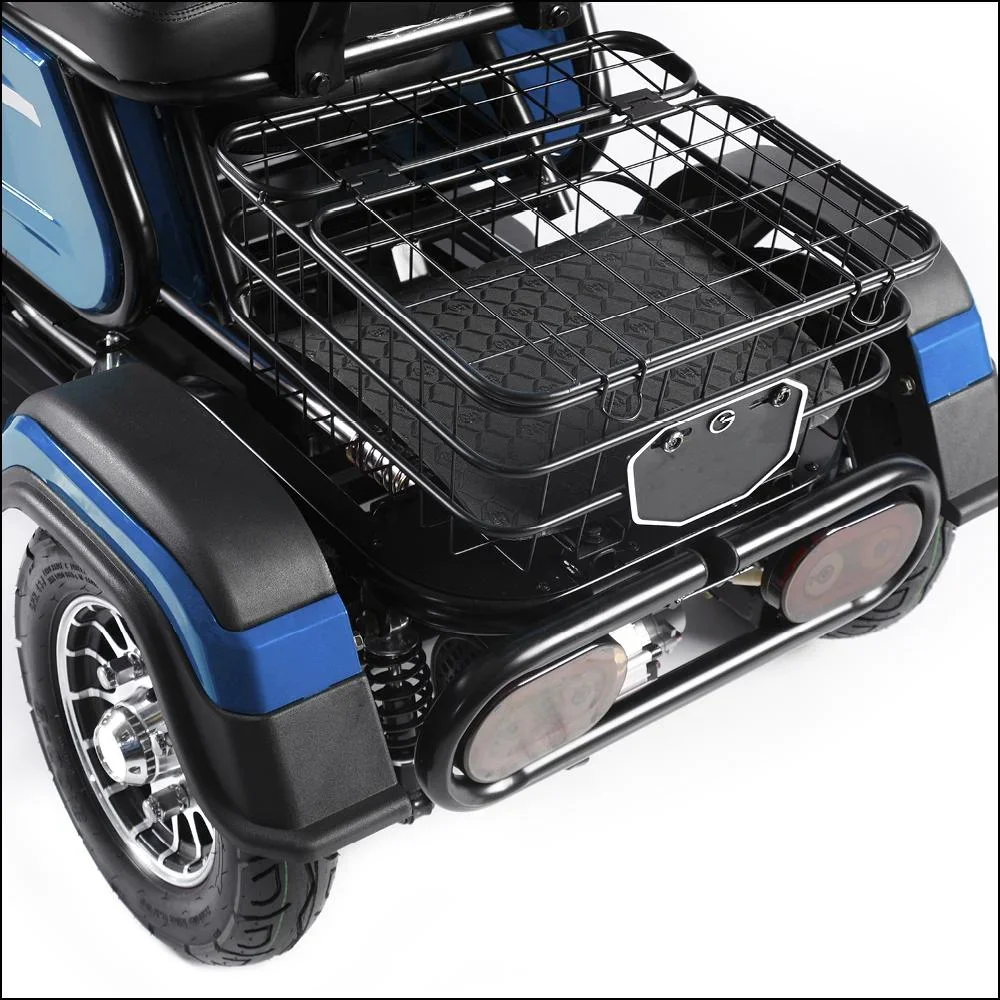 3-Rad E-Mobil Bari 6 km/h: 48V/20Ah Blei-Gel, blau - 7