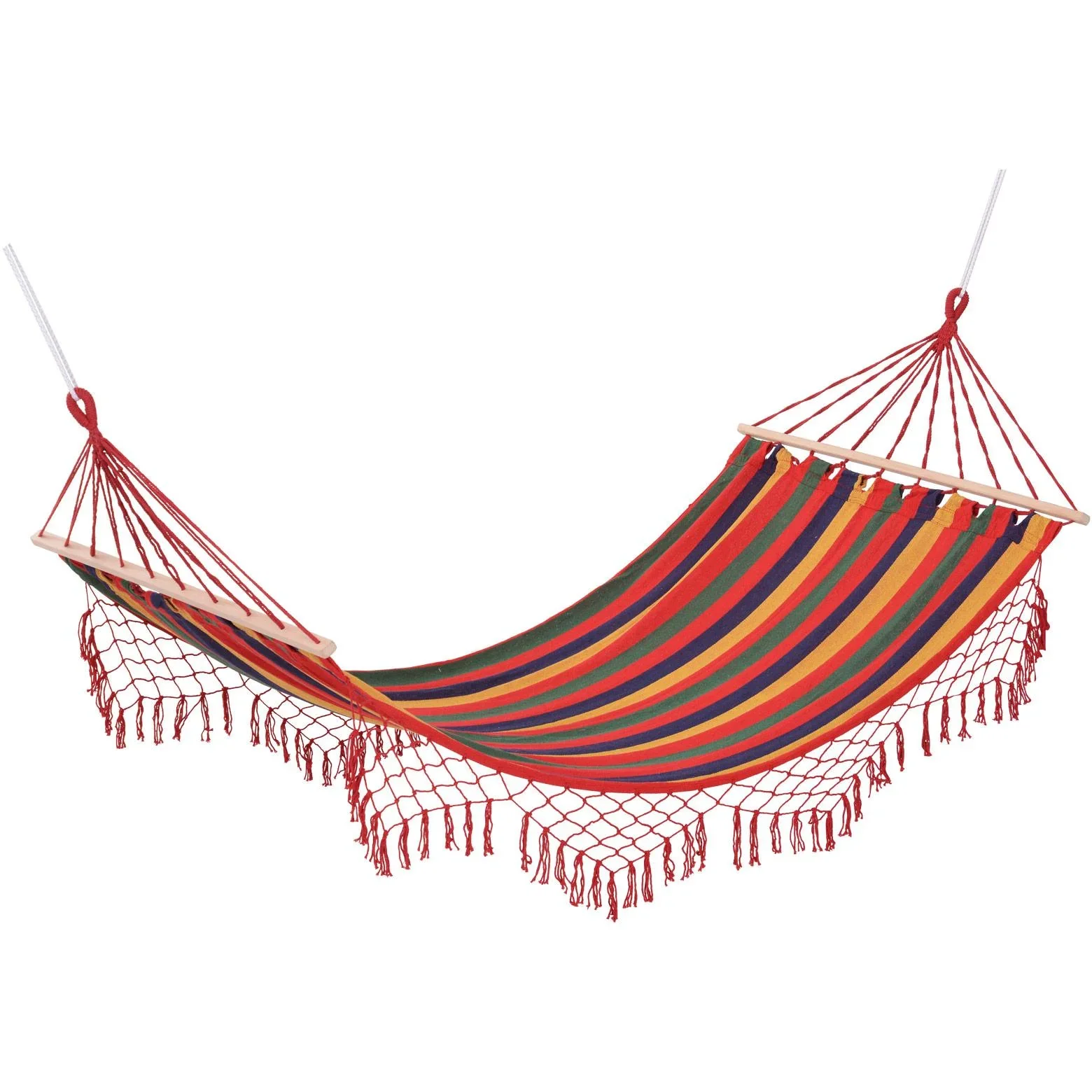 Hängematte Stabhängematte wetterfest UV-beständig 2 x 1 m bis 200 kg Bunt - 0