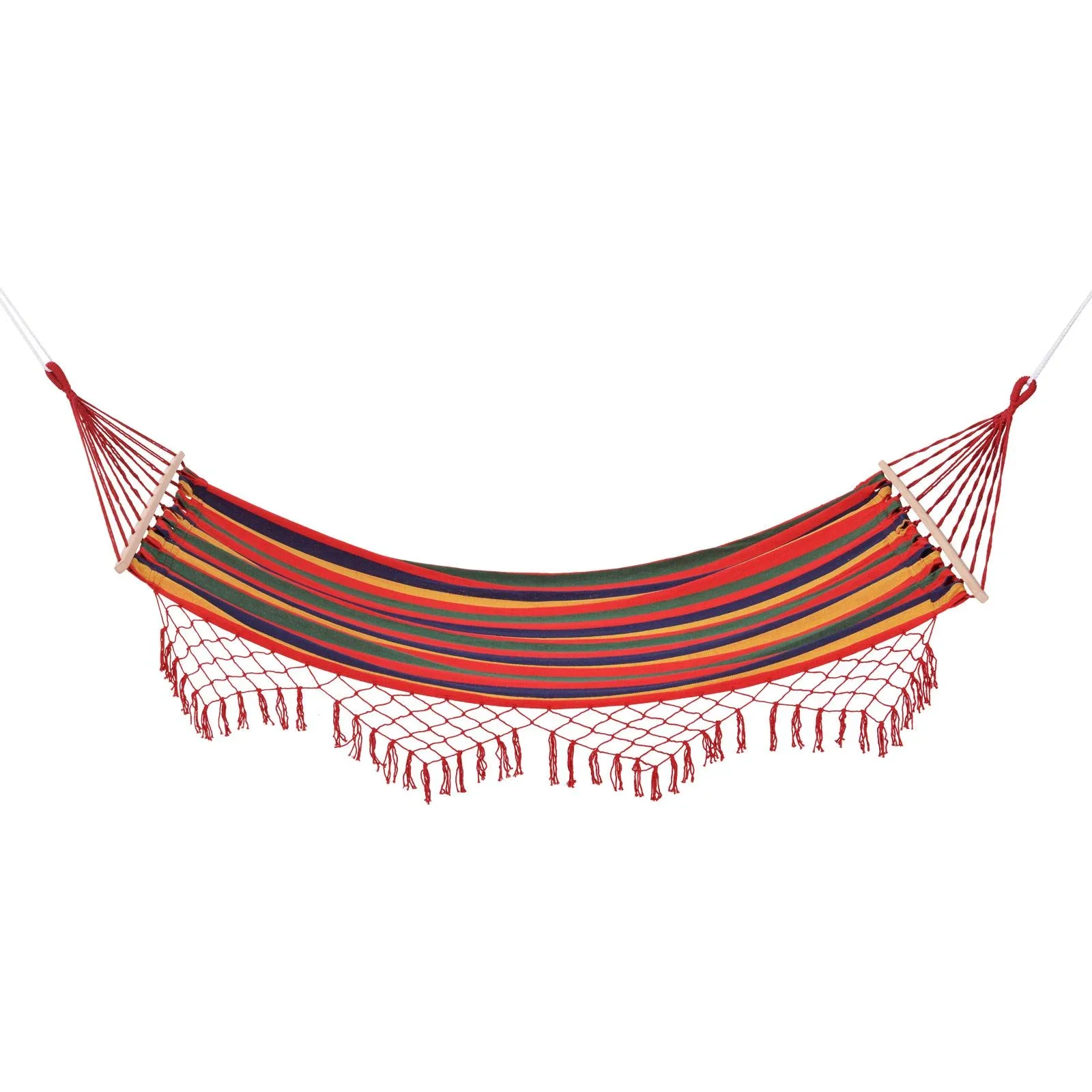 Hängematte Stabhängematte wetterfest UV-beständig 2 x 1 m bis 200 kg Bunt - 2