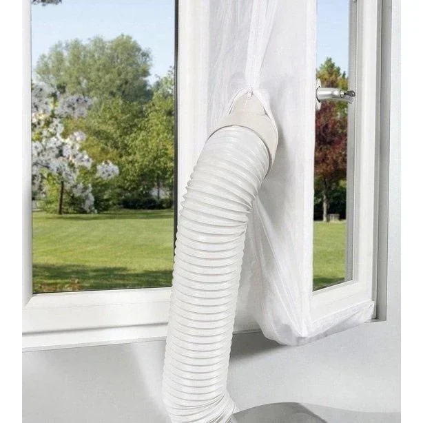 Royal Air Conditioner -2600 Watt - 2 Geschwindigkeiten - Weiß Inklusive Oak's First Window Seal kit universal 4 meter - 0