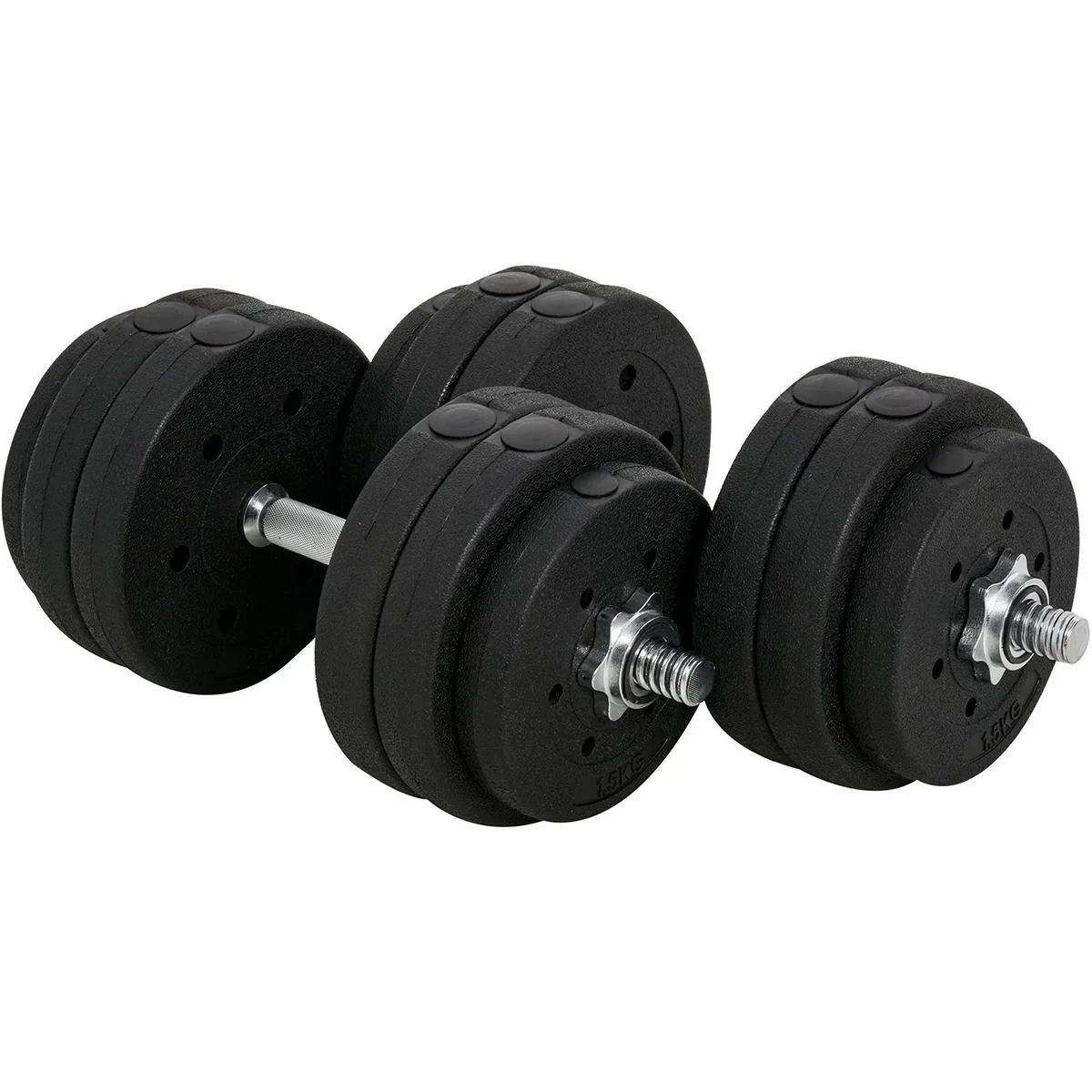 Kurzhantel Set 30 kg schwarz - 4