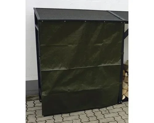 Erweiterung Kaminholzregal mit Wetterschutz anthrazit - 0