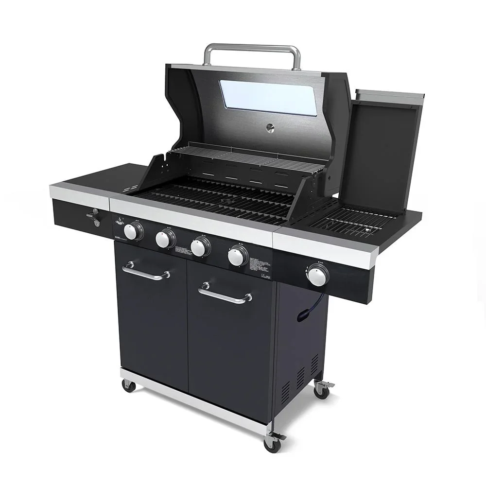 Gasgrill "Kingston" mit Infrarot-Seitenbrenner, inklusive Abdeckhaube - 1