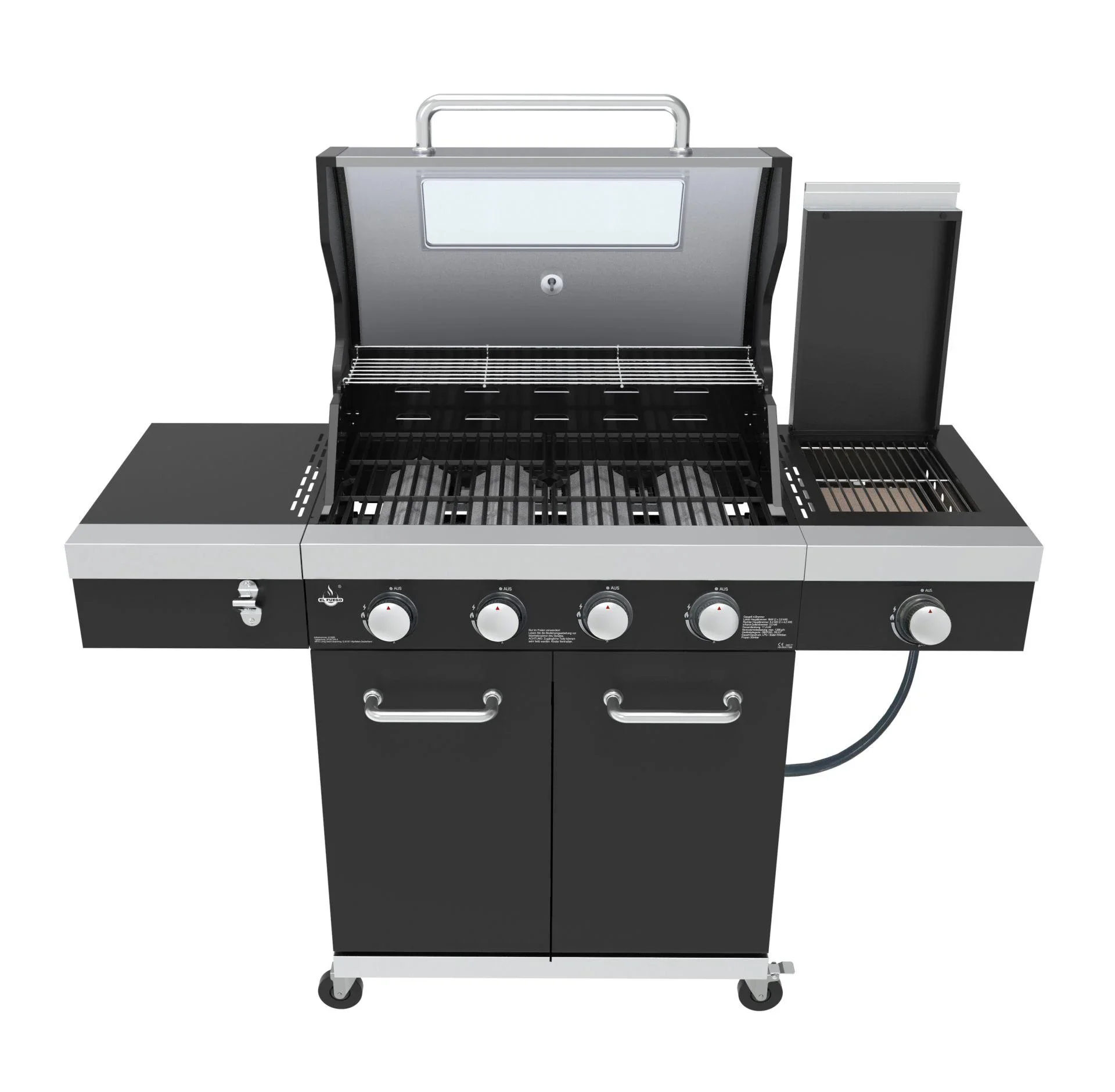 Gasgrill "Kingston" mit Infrarot-Seitenbrenner, inklusive Abdeckhaube - 8