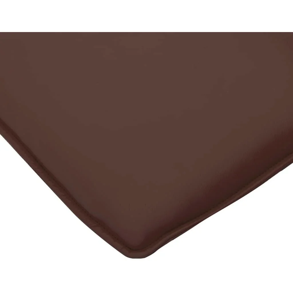 Massagesessel verstellbar mit Fußhocker Kunstleder braun - 6