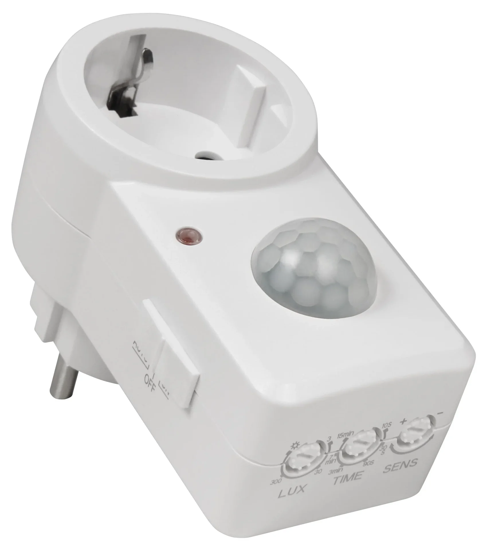 Steckdosen-Zwischenstecker mit 120° PIR Sensor - 0
