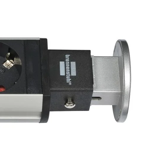 Tischsteckdosenleiste Tower Power 3-fach, 2 USB Anschlüsse - 3