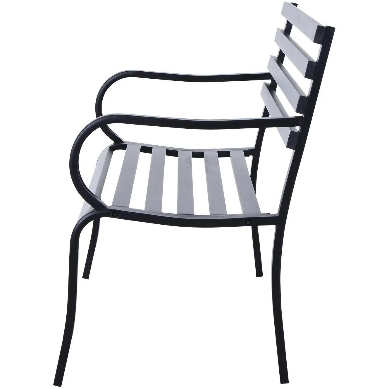 Gartenbank Metall 2-Sitzer 125x62x82cm - 2