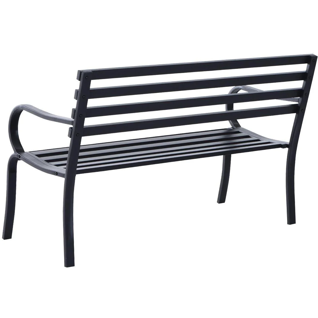 Gartenbank Metall 2-Sitzer 125x62x82cm - 3