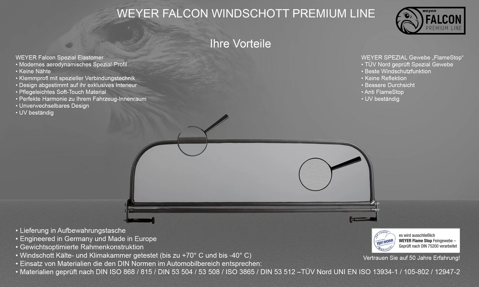 Cabrio Windschott - Premium-Line Mercedes SL R129, Baujahr 1989-2001 - 2