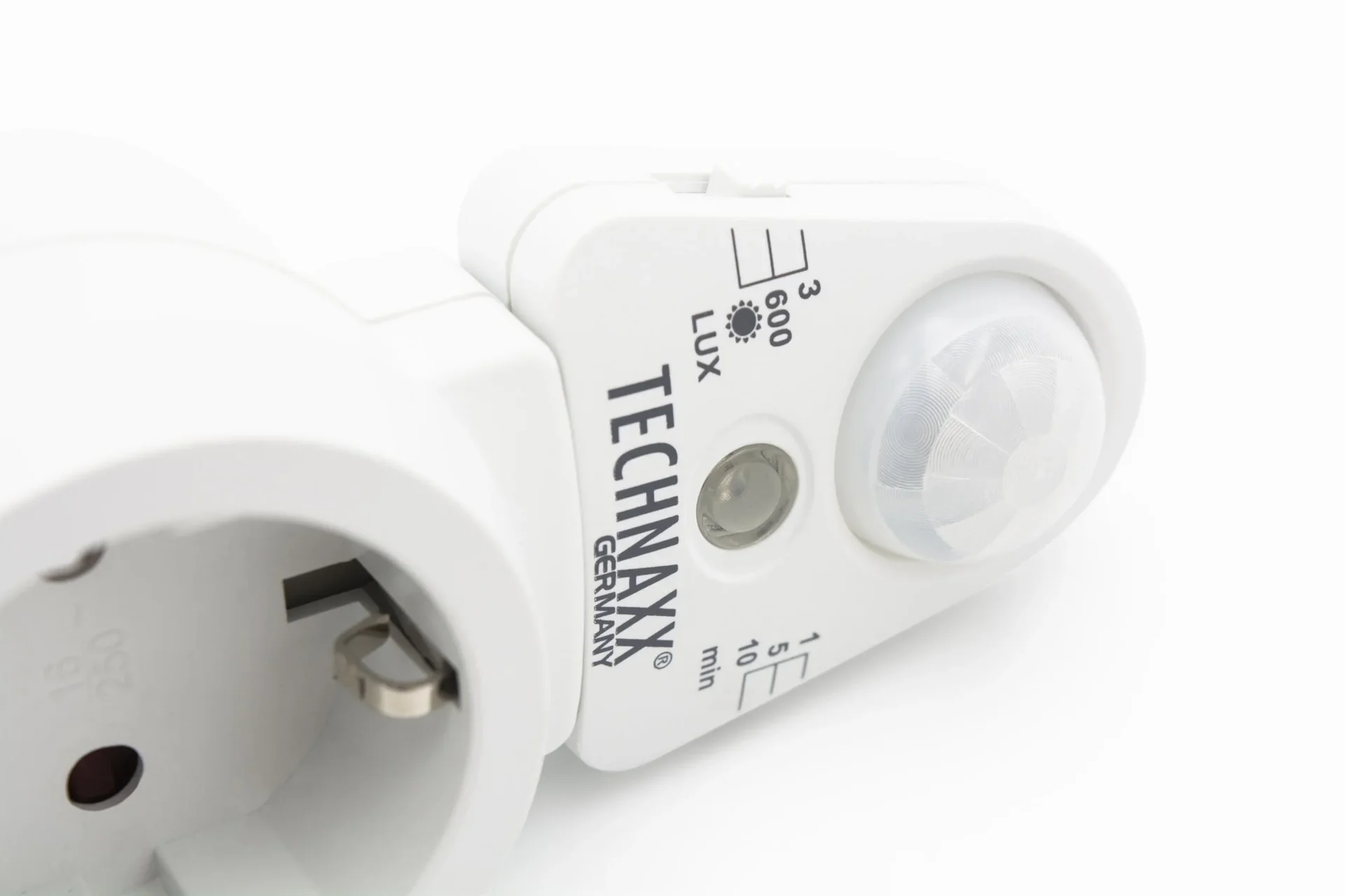 Steckdosenadapter mit Bewegungsmelder und Lichtsensor - 4