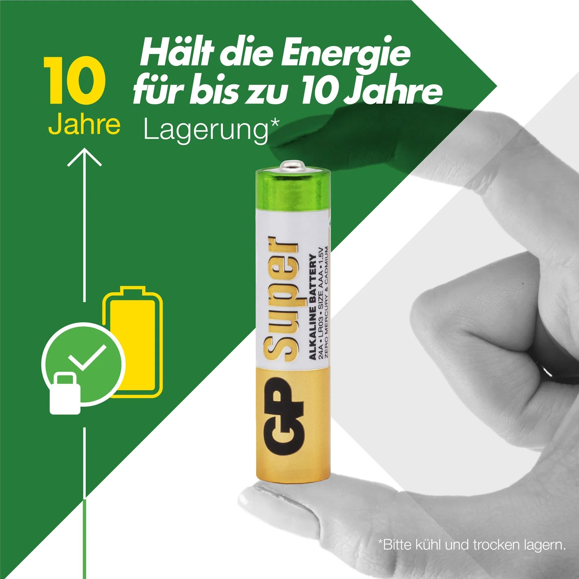 SUPER Micro (AAA) Alkaline Batterien - 4 Stück - 3