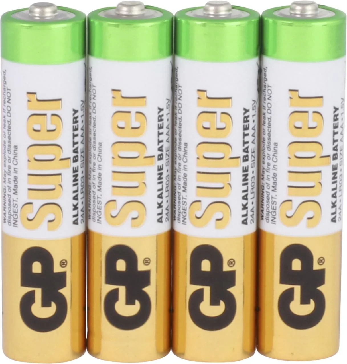 SUPER Micro (AAA) Alkaline Batterien - 4 Stück - 7