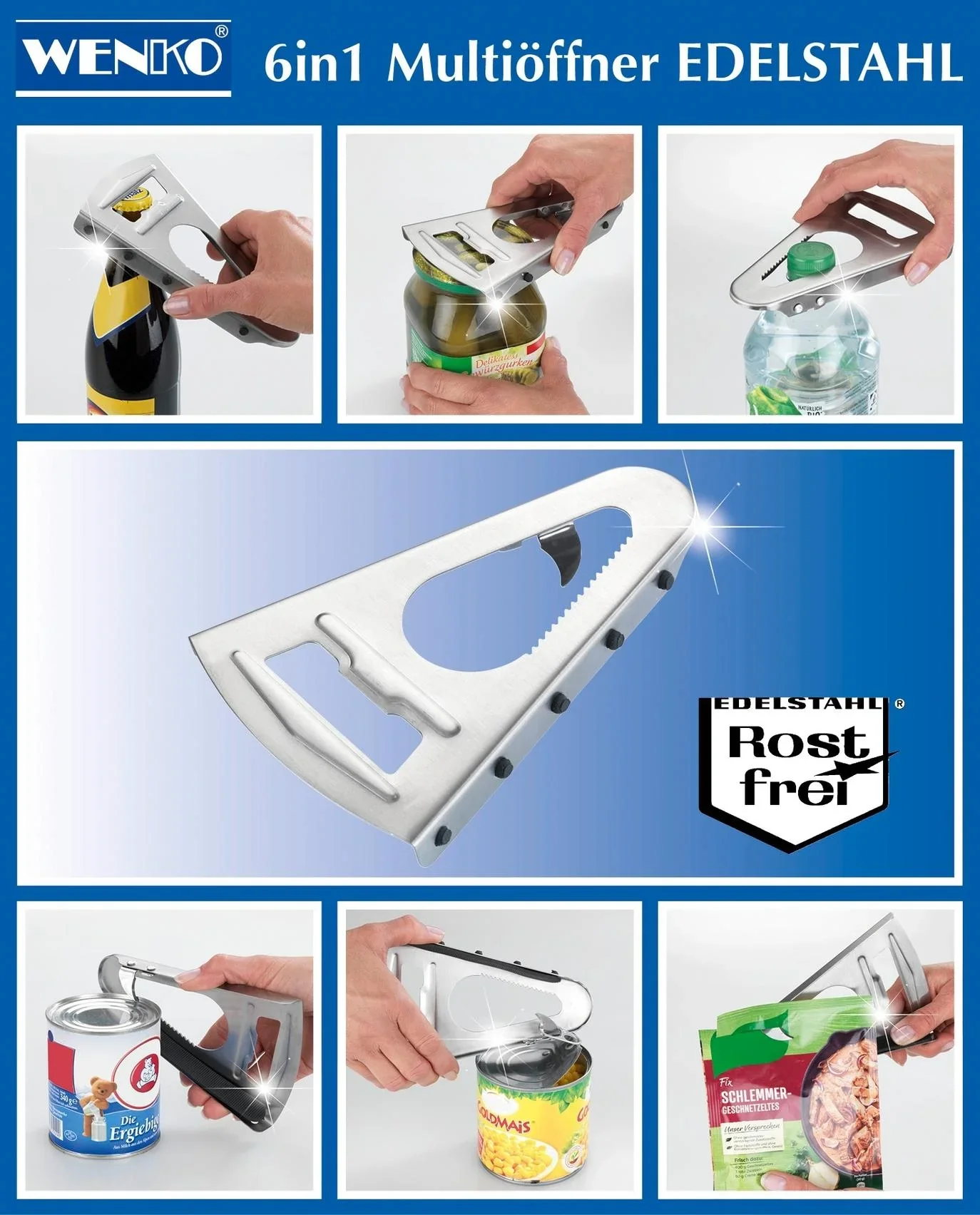 Multi-Öffner 6in1 aus edelstahl - 4