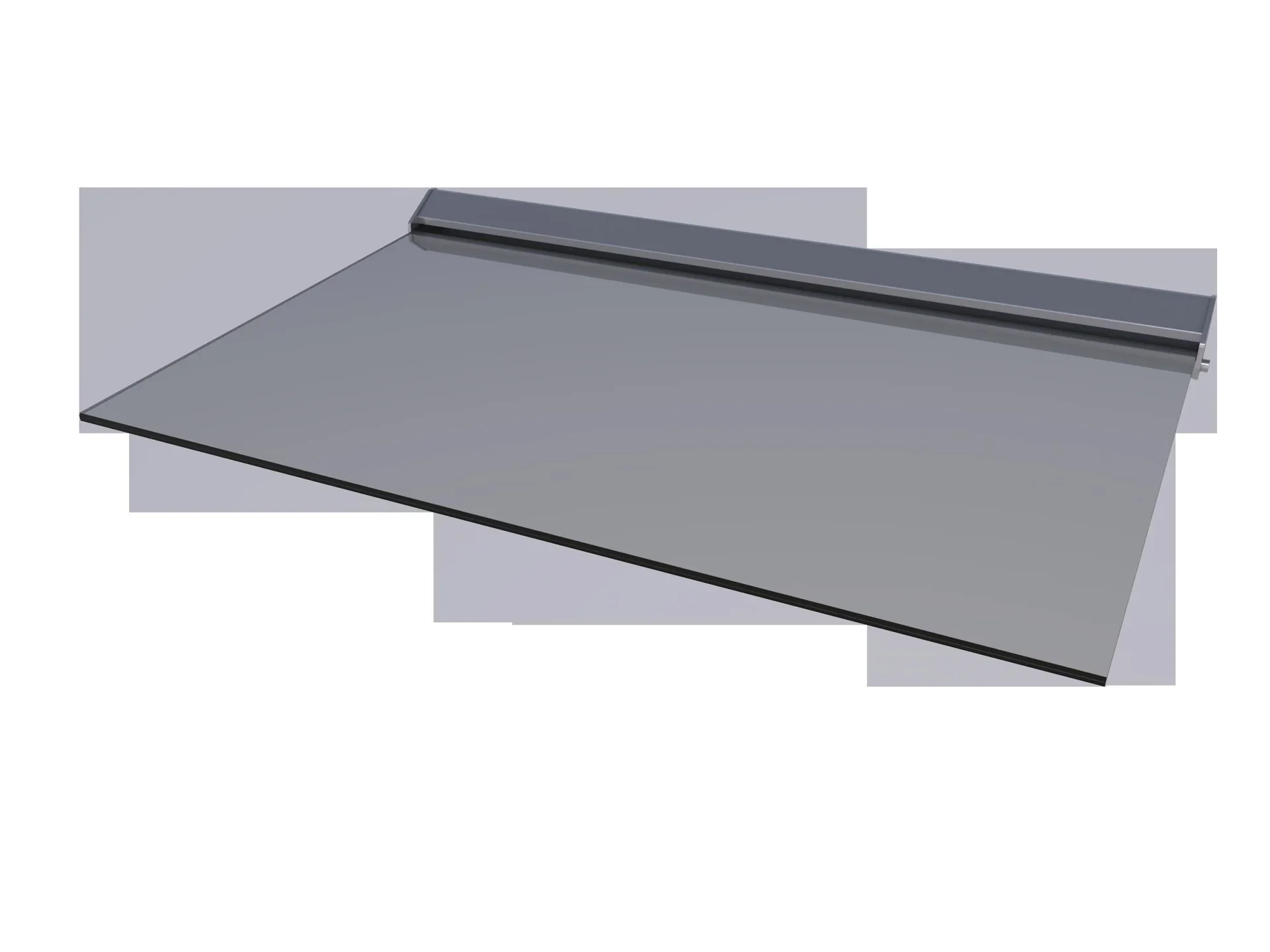 Echtglasvordach LED - 3-teilig,160 x 93,5 x 13,5 cm Aluminium Silber, VSG 2 x 8 mm, klar - 3