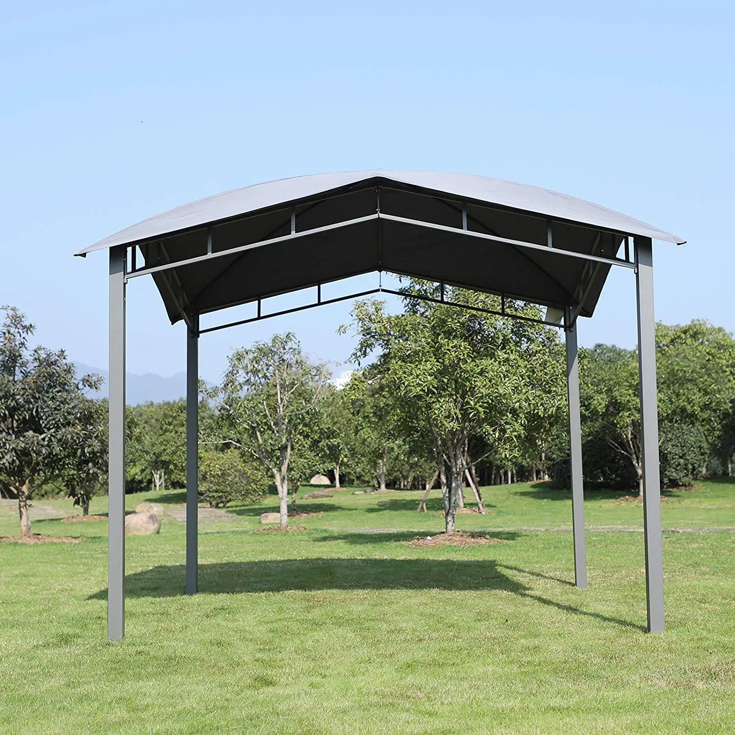Gartenzelt mit geometrischem Laubendach - 3