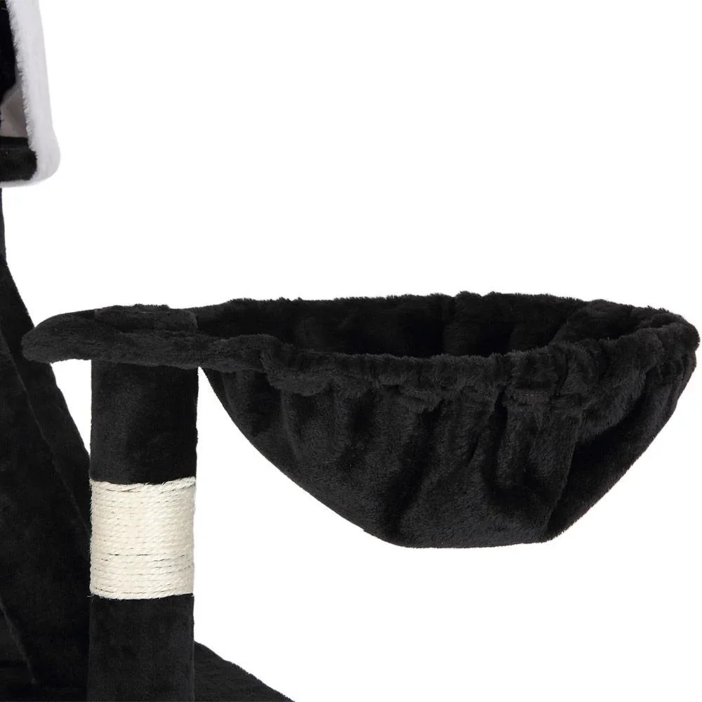 Kratzbaum, Deckenhöhe 240 - 260 cm schwarz-weiß - 1