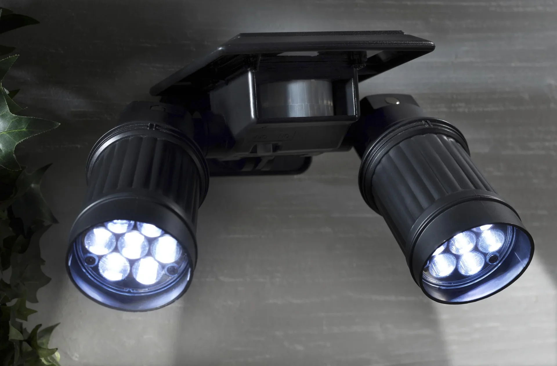 Doppel Solar Strahler mit Bewegungsmelder - 2