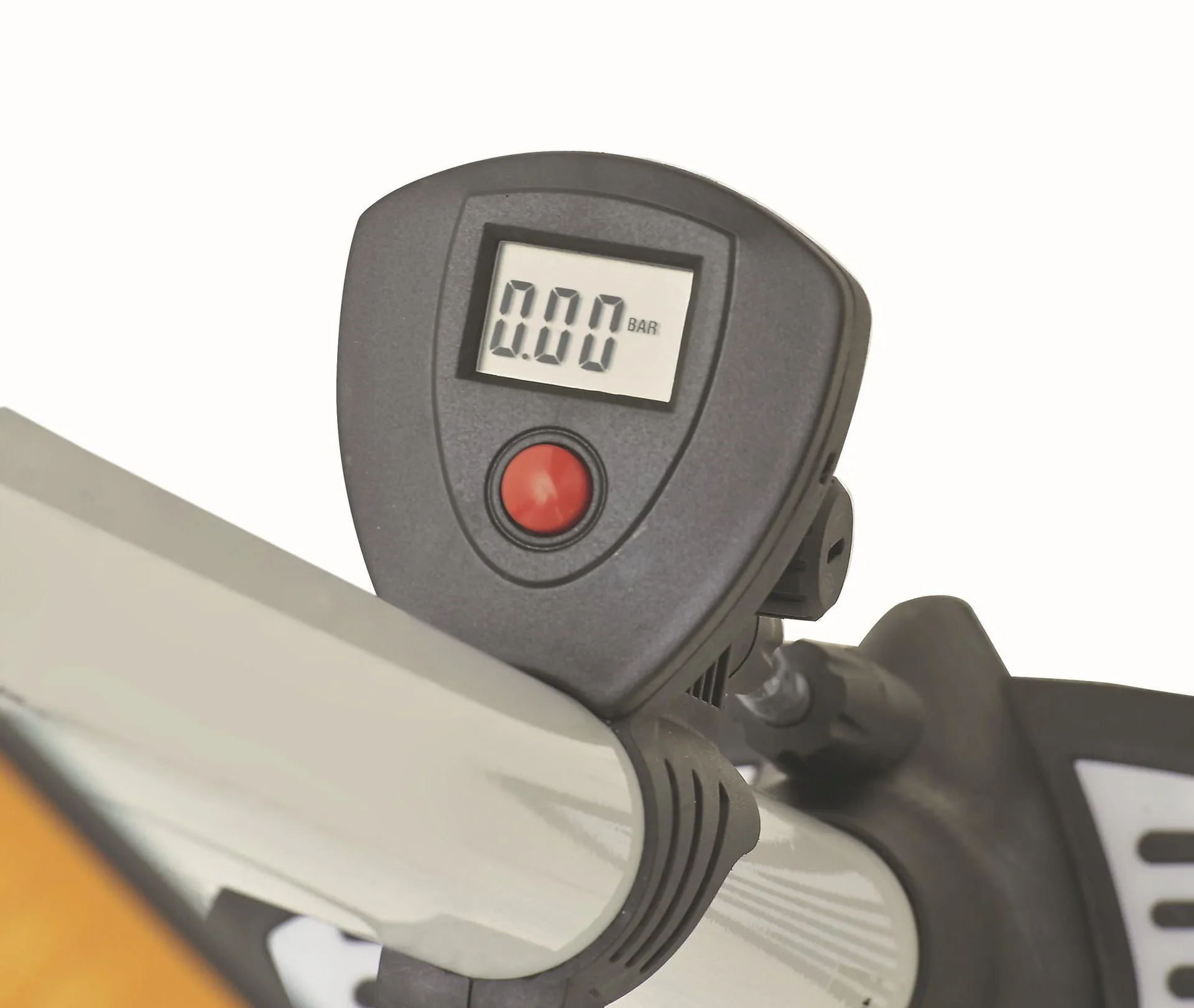 Hochleistungs-Alu-Standluftpumpe mit Digitalmanometer. - 2