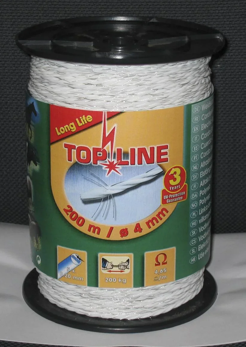 Elektroseil "Top Line", weiß, 200 m - 1