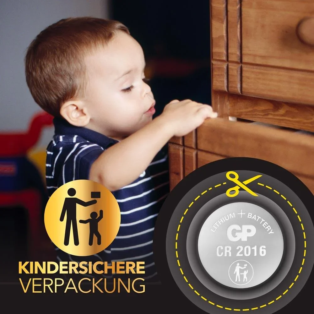 Lithium Knopfzelle CR2016 - 5 Stück - 3