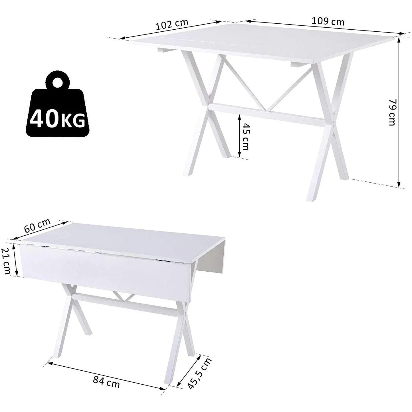Klapptisch als Esstisch - 3
