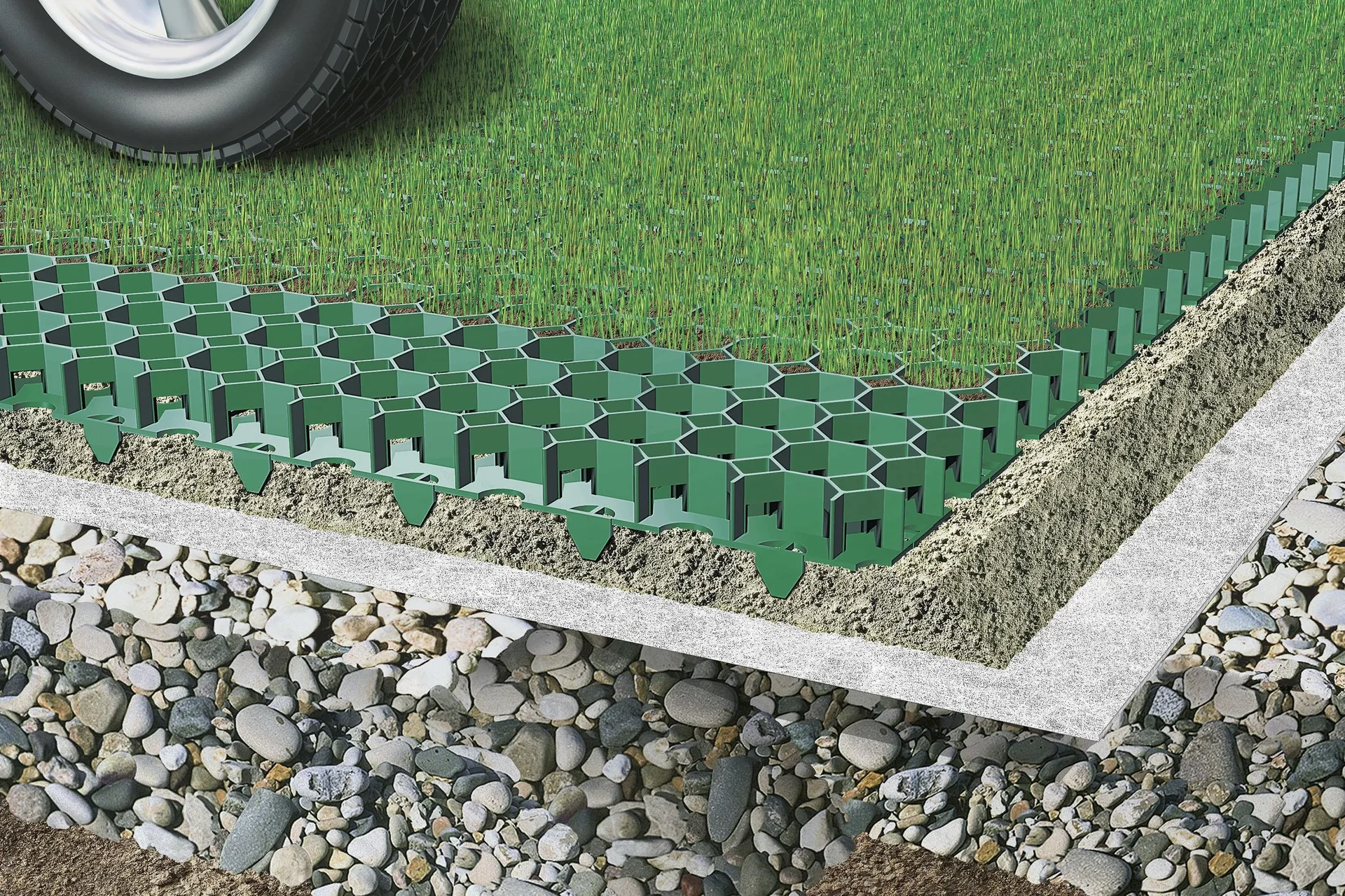 Rasengitter Set 116 Stück - 2