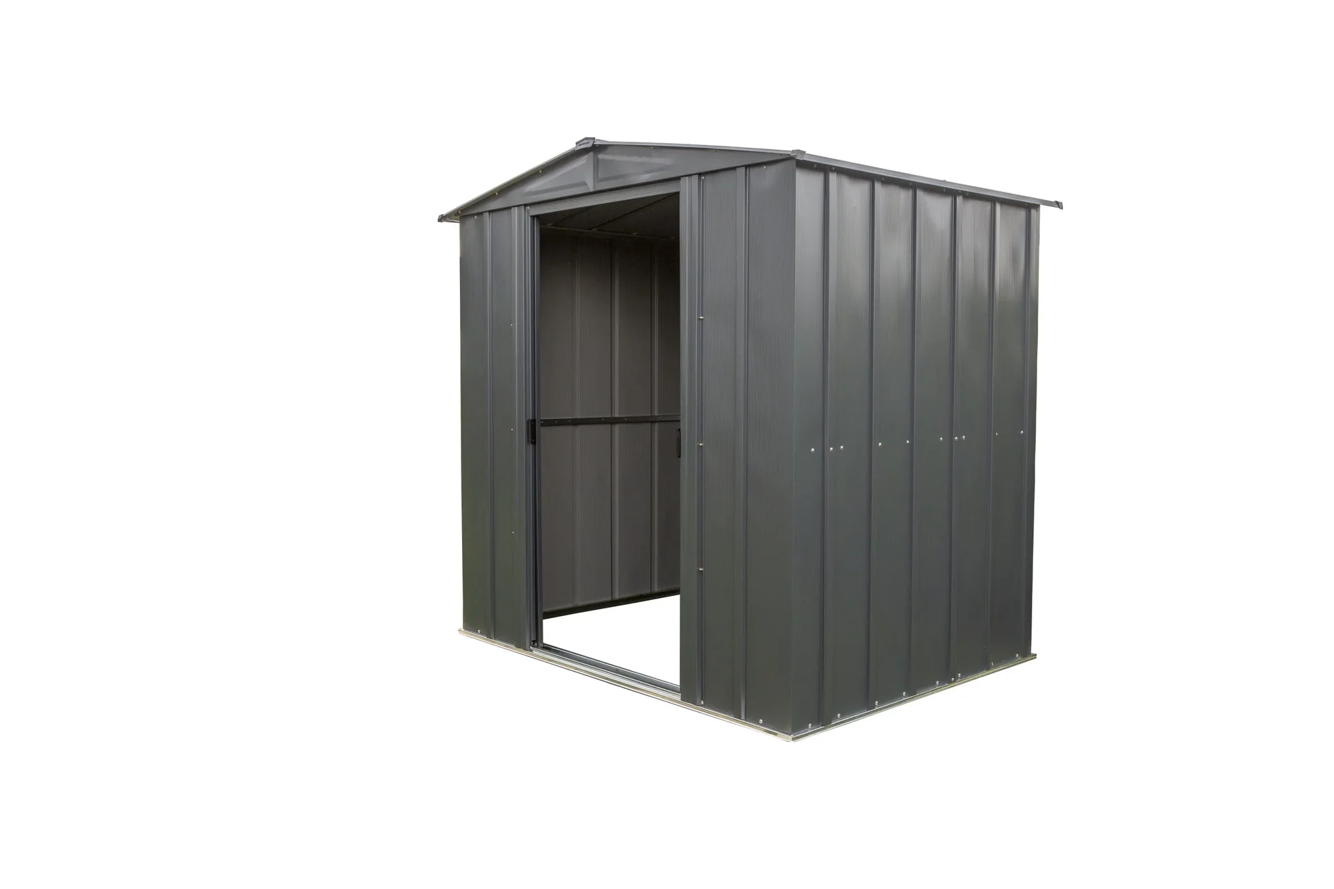 Metallgerätehaus, grau, 194x151x190 cm - 5