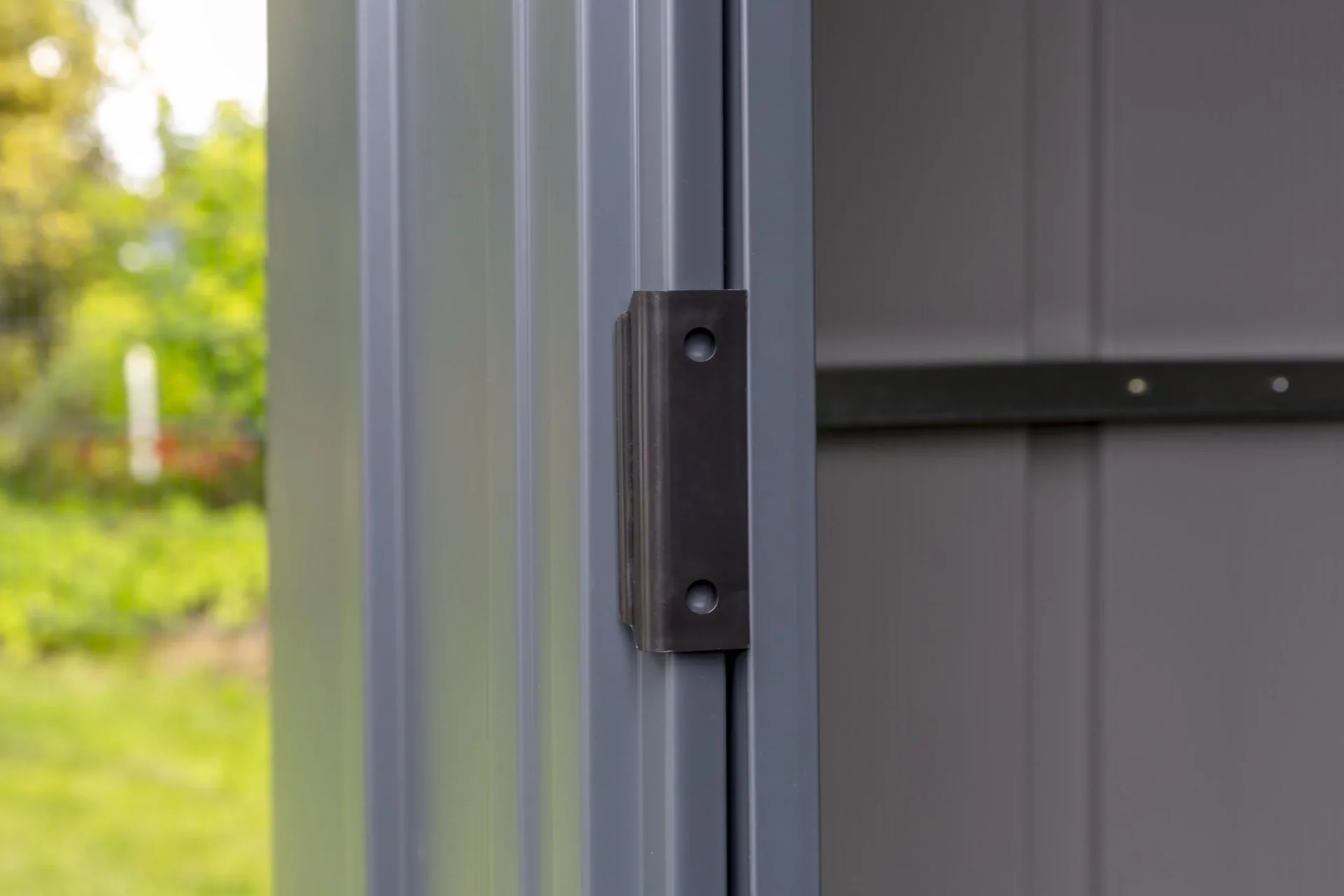 Metallgerätehaus, grau, 194x151x190 cm - 9