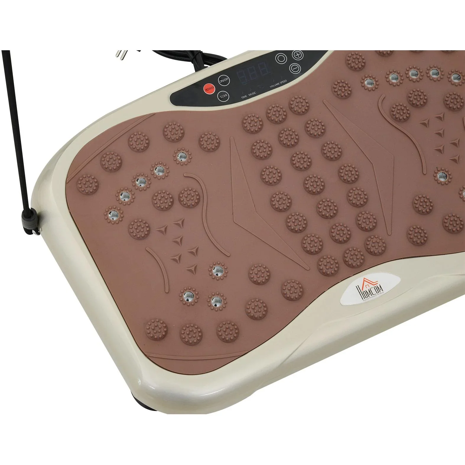 Vibrationsplatte Vibrationstrainer Vibrationsgerät LED-Anzeige USB-Lautsprecher Trainingsbänder Fernbedienung - 4