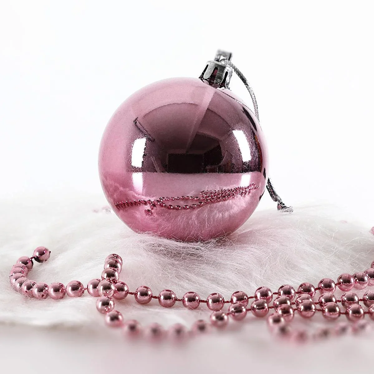 Weihnachtskugeln - Christbaumschmuck - Rosa 77 Stk. - 0