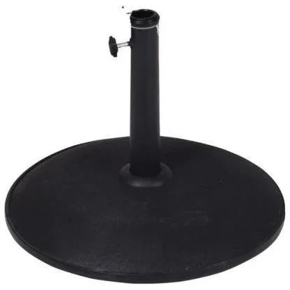 Pro Garden Sonnenschirmfuß - Schwarz - Beton - 30/ 35/ 38 mm - 48cm - 0